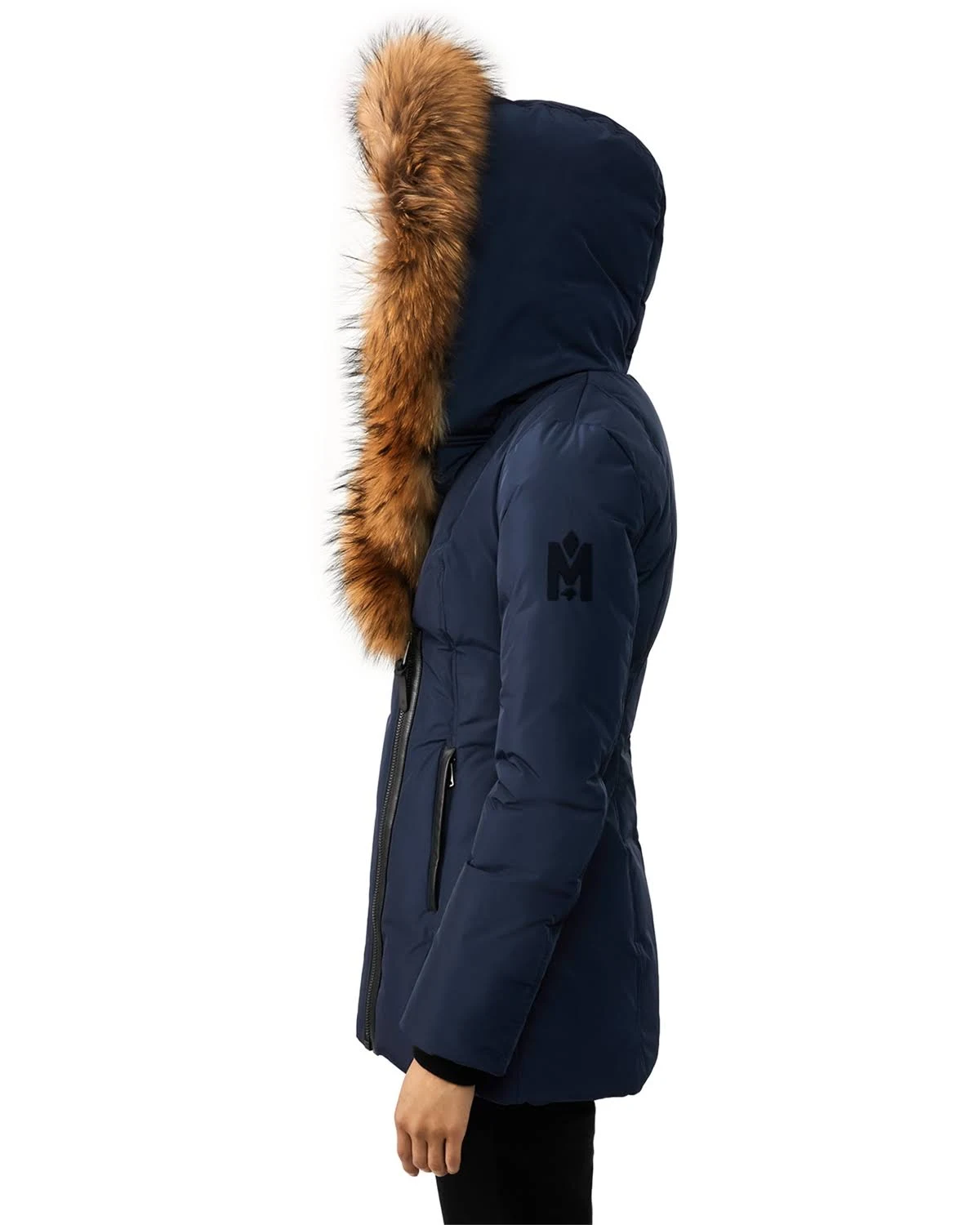 Mackage Adali Fur Trim Down Coat 3764609 - Small / Navy