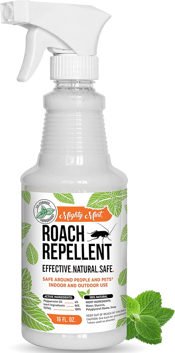 Mighty Mint 16oz Cockroach Repellent Natural Peppermint Oil Spray
