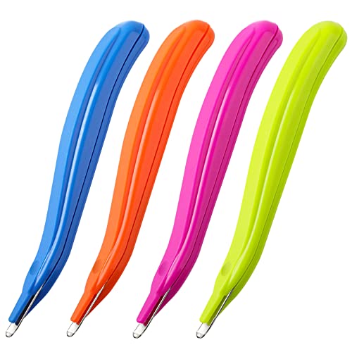 KTRIO 4 Pack Staple Remover Professional Magnetic Staple Removers Staple Remover Tool Staple Puller Stapler Removers Staple Pullers Stick for Office School & Home, 4 Colored