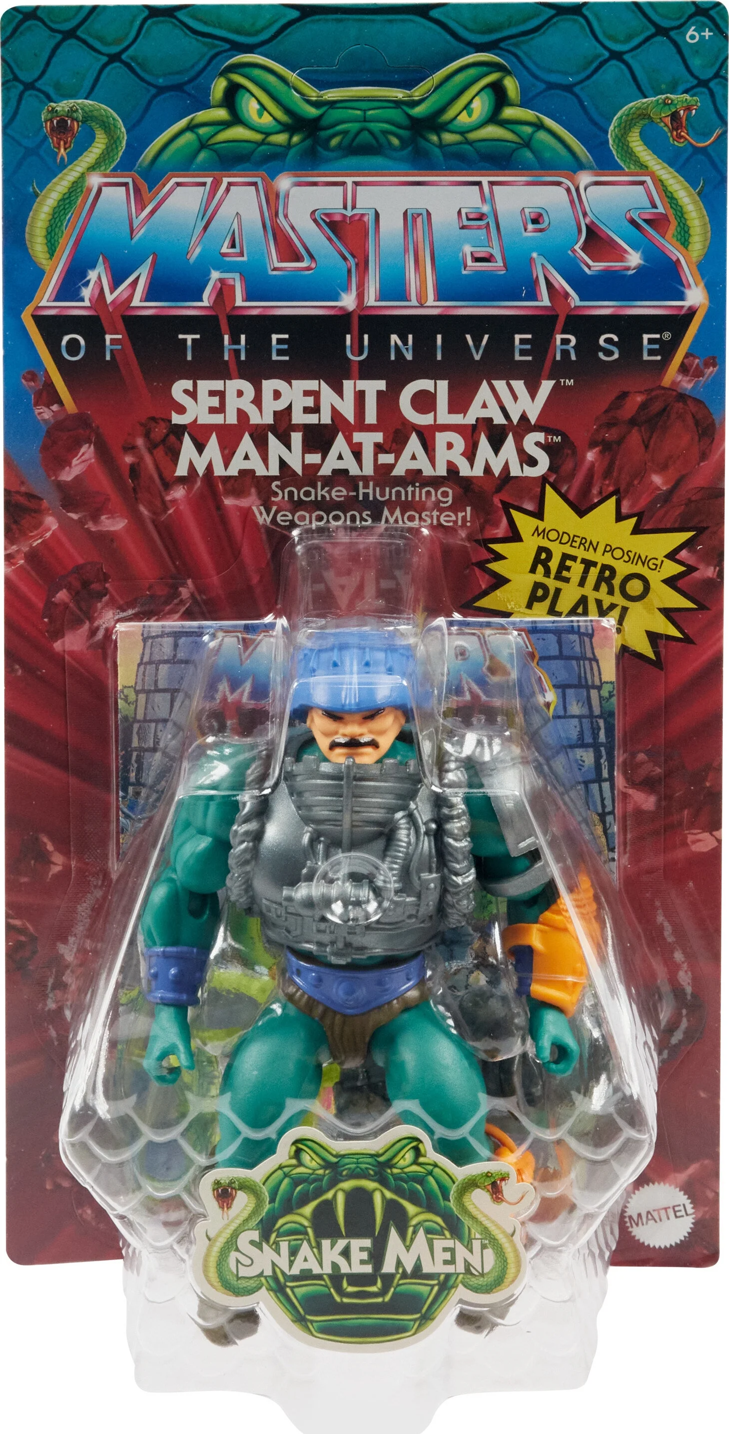 Masters of the Universe Origins Serpent Claw Man-at-arms Action Figure & Accessory, Posable (5.5 inch)