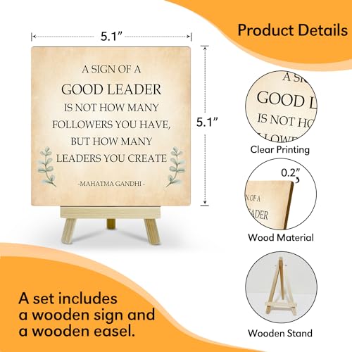 Thank You Gifts for Coworker Colleague Appreciation Gifts, Inspirational Gifts Motivational Gifts for Women Men Employee, I Believe in You Home Office Desk Decor Wood Sign Table Centerpiece -12