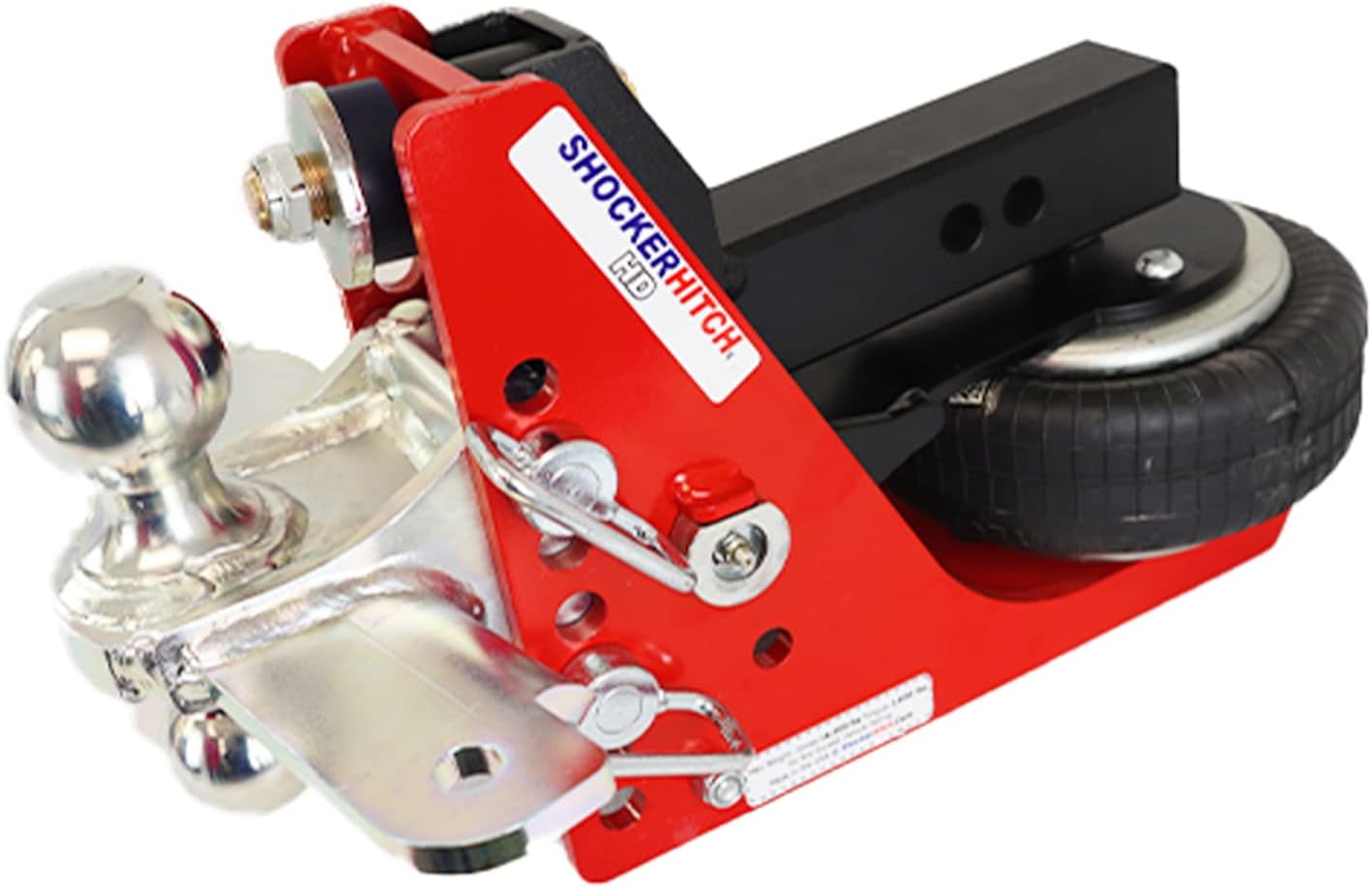Shocker Air Hitch with Sway Control Combo Ball Mount, Fits 2