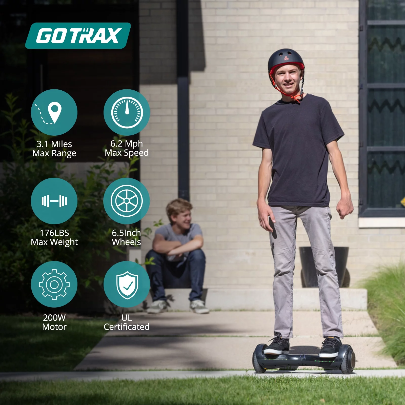 GOTRAX FX3 Hoverboard for Kids Adults 200W Motor 6.5