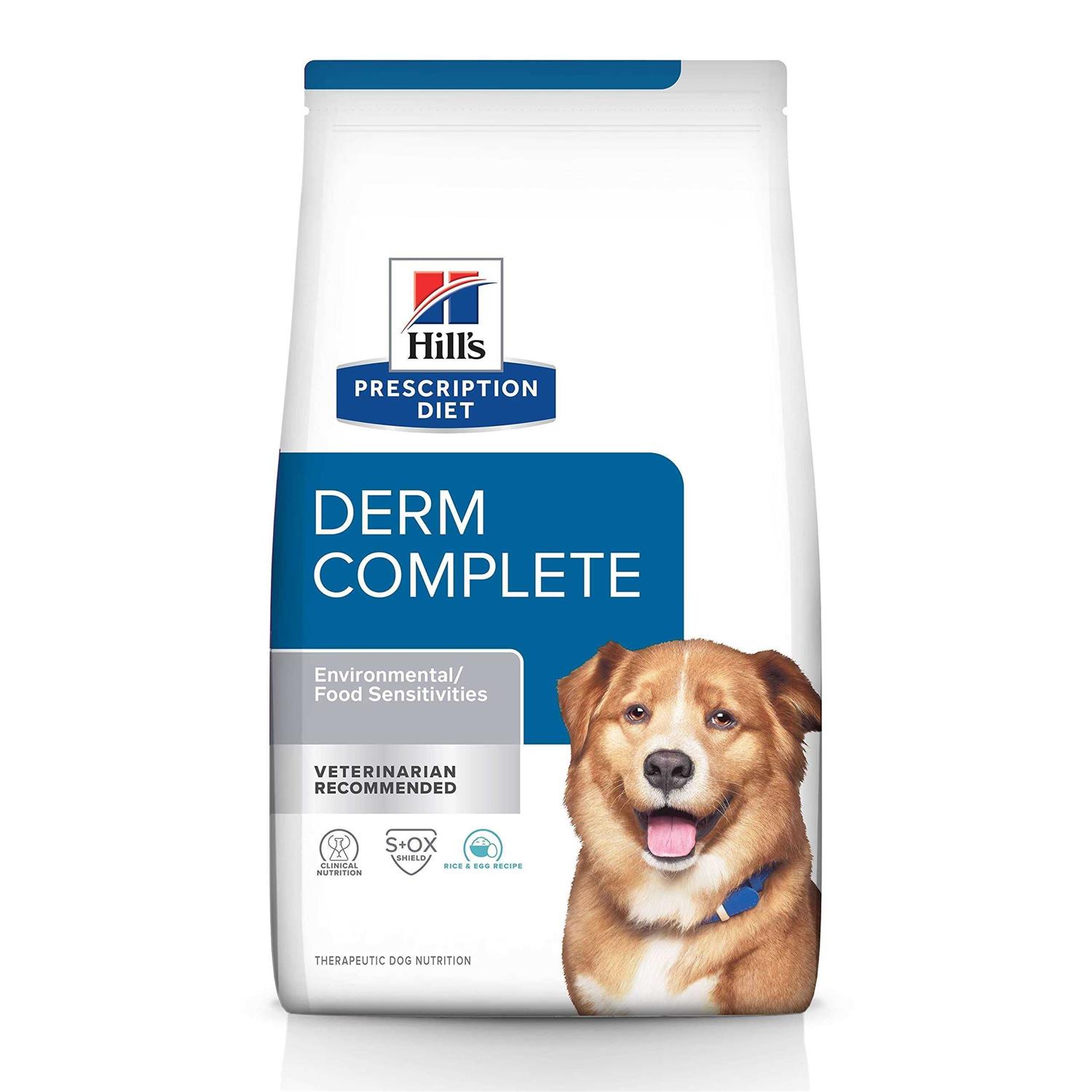 Hill's Prescription Diet Derm Complete Skin & Food Sensitivities Dry Dog Food - Pet Supplies online store