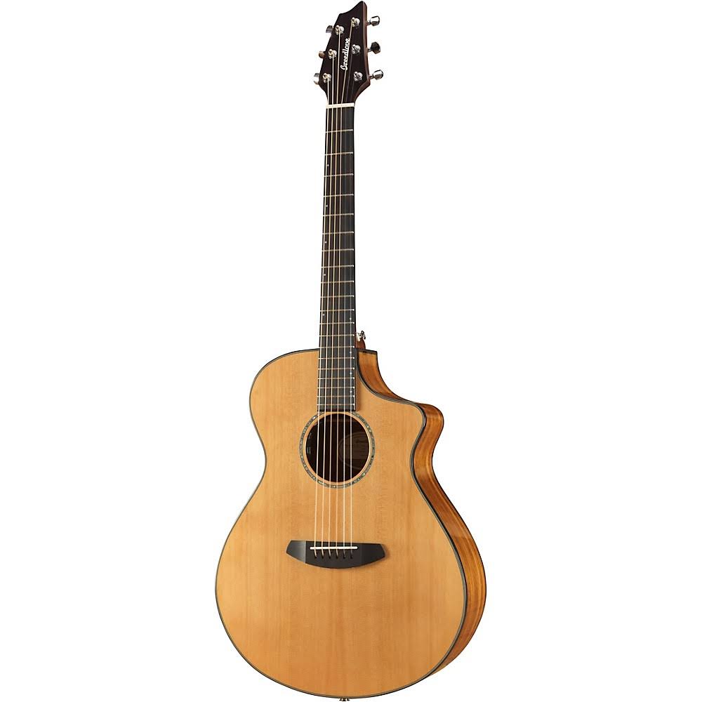 Breedlove Pursuit Concert All-gloss Red Cedar-Ovangkol Acoustic-Electric Guitar with Gig Bag Natural 190839784766
