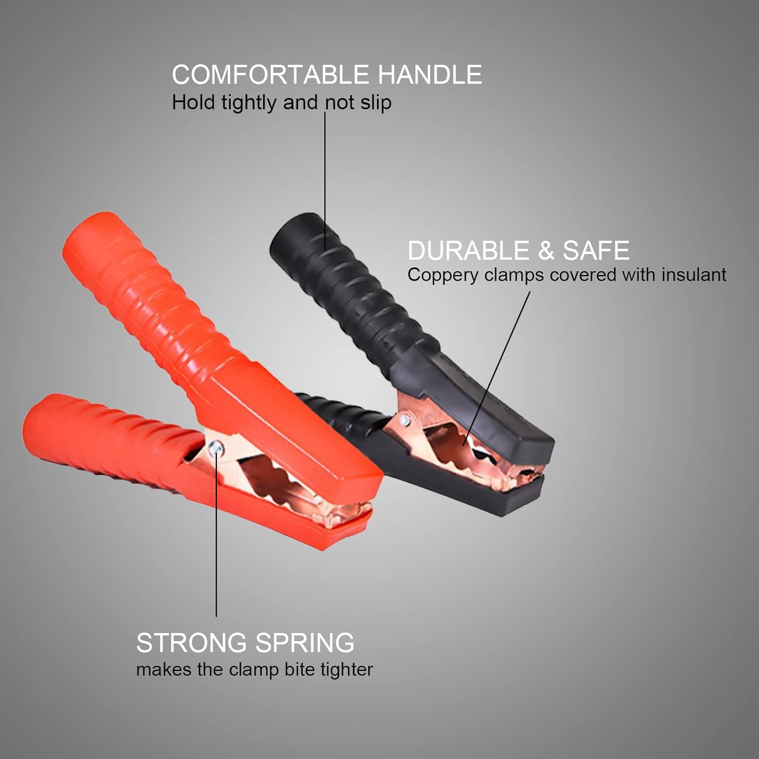 Jumper Cables Heavy Duty, 2500AMP Car Jumper Cables for Jump Starting Dead or Weak Batteries (2 Gauge x 10Ft) Pack of 2