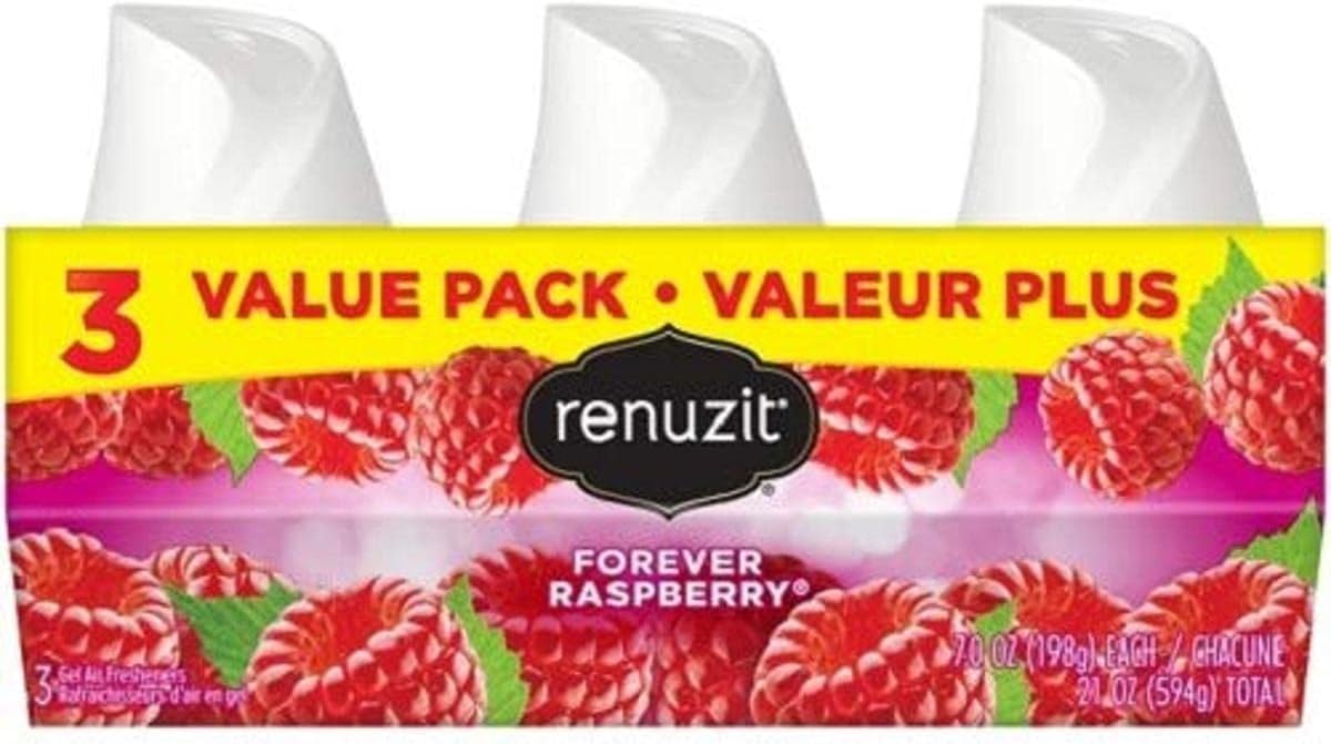 Renuzit Aroma Adjustables Airfreshner, Raspberry, 7 Ounce (Pack of 3)