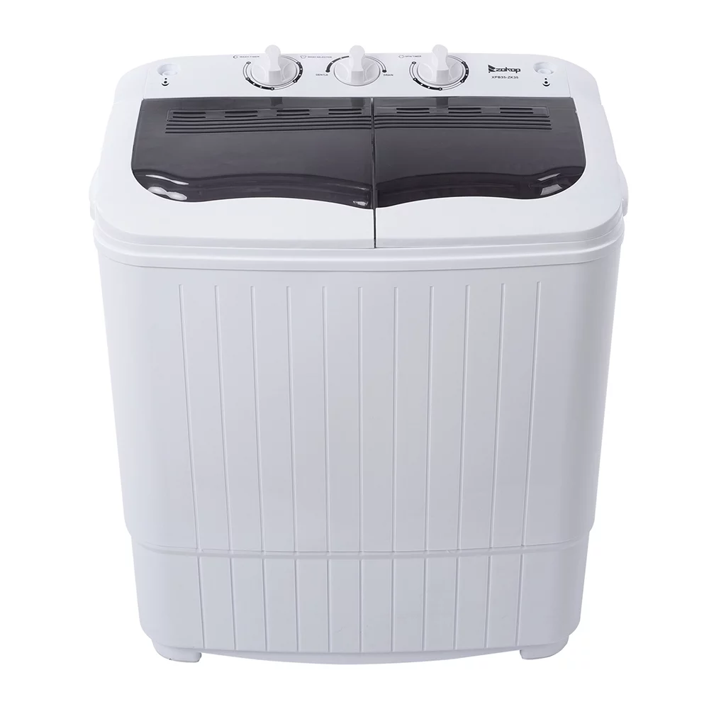 Small Washing Machine, Compact Washer and Spinner Combo, 2 in 1 Apartment Washers for Laundry, Dorms, RV