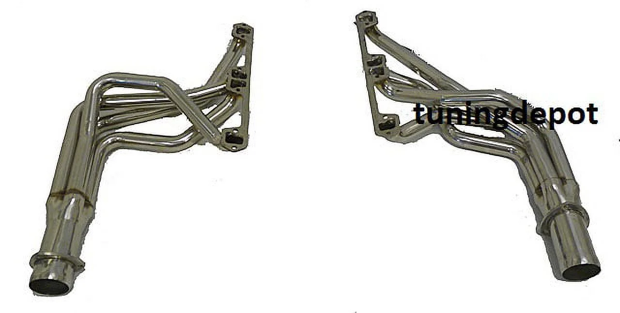 Stainless Long Tube Header Fitment For 71 to 79 AMC 8Cyl. Vehicle 290/304/343/360/390/401 CID Dog Leg Port By MHP