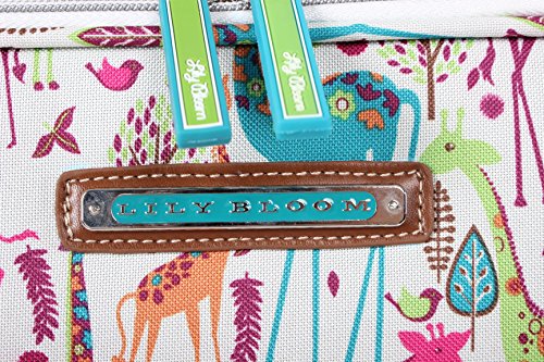 Lily Bloom Carry On Expandable Design Pattern Luggage With Spinner Wheels (20in, On the Prowl)