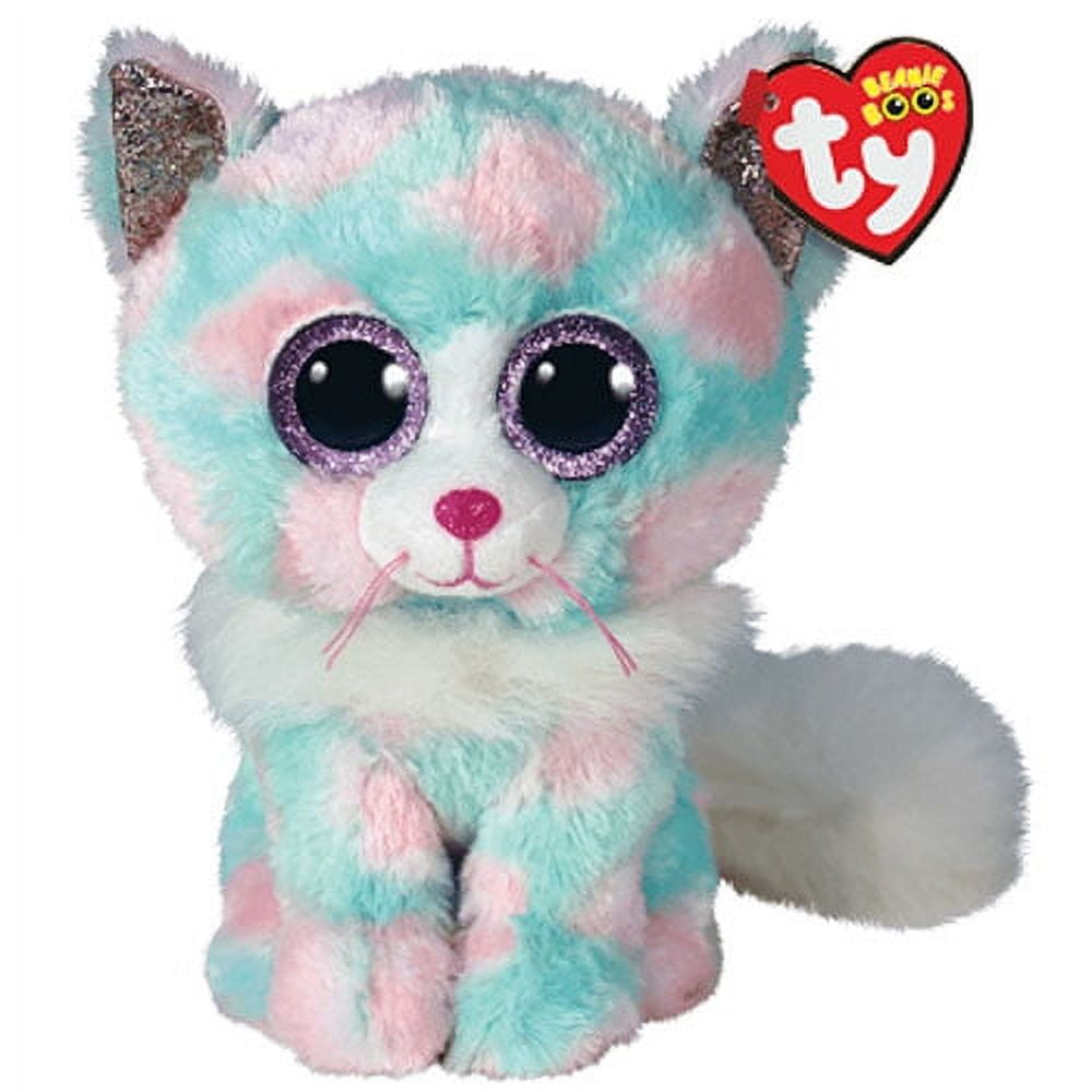 TY Beanie Boos - OPAL the Kitty Cat (Glitter Eyes)(Medium Size - 9