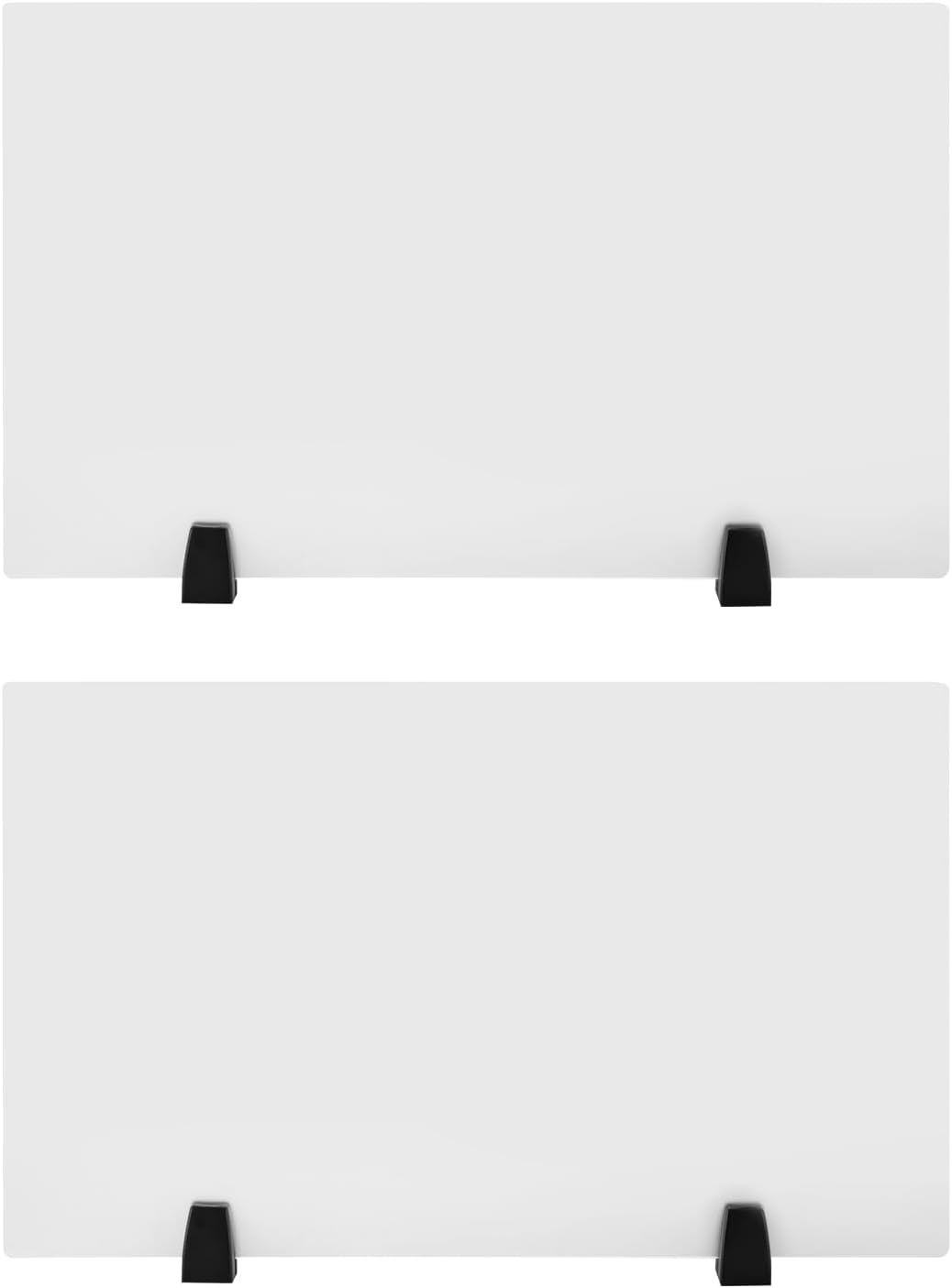 2PCS Desk Dividers Office Partitions, Clamp-on Desk Privacy Panels,Acrylic Desk Dividers, Office Partitions, Dual Frosted Plexiglass Desk Privacy Panels,30 x 18 inch