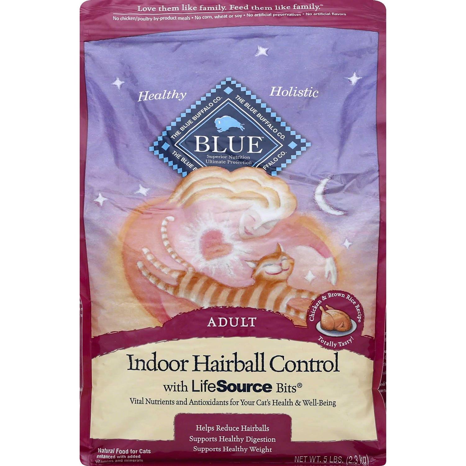 Blue Buffalo Tastefuls Hairball Control Natural Chicken and Brown Rice Adult Dry Cat Food - Pet Supplies online store