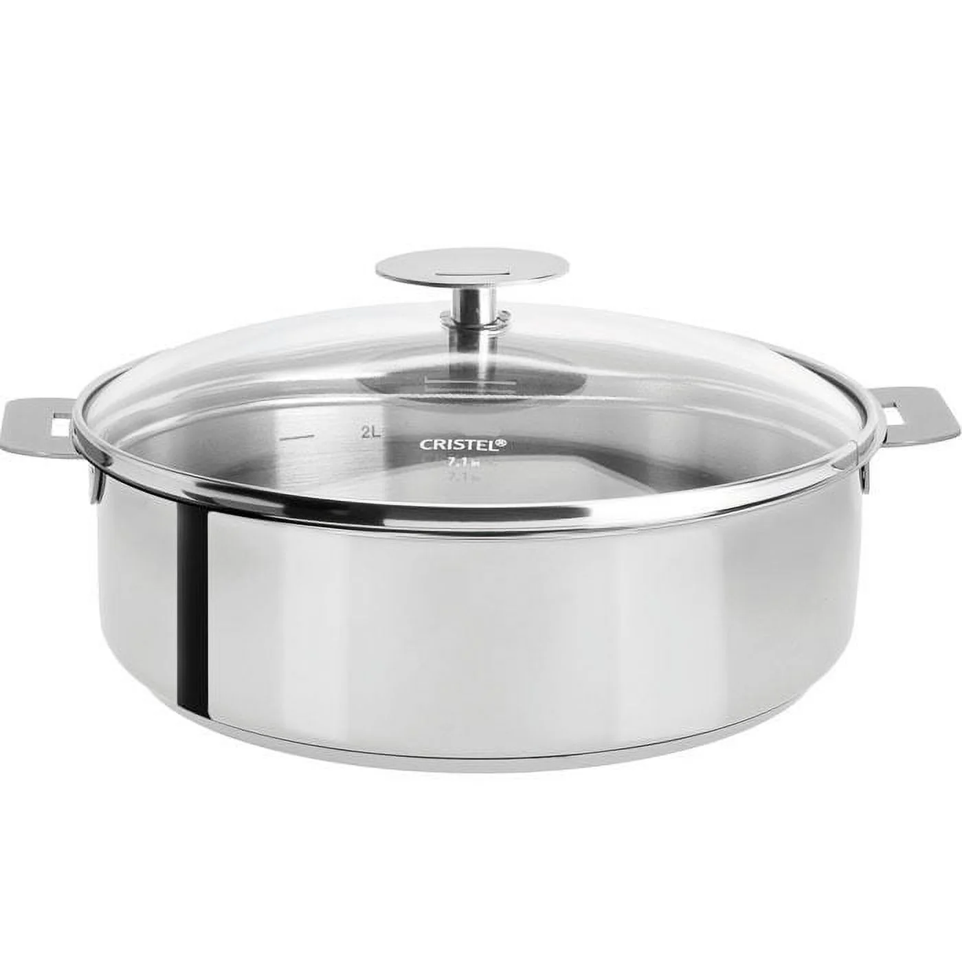 Cristel Mutine Removable Handle - 4.5 Qt Saute Pan w/Lid