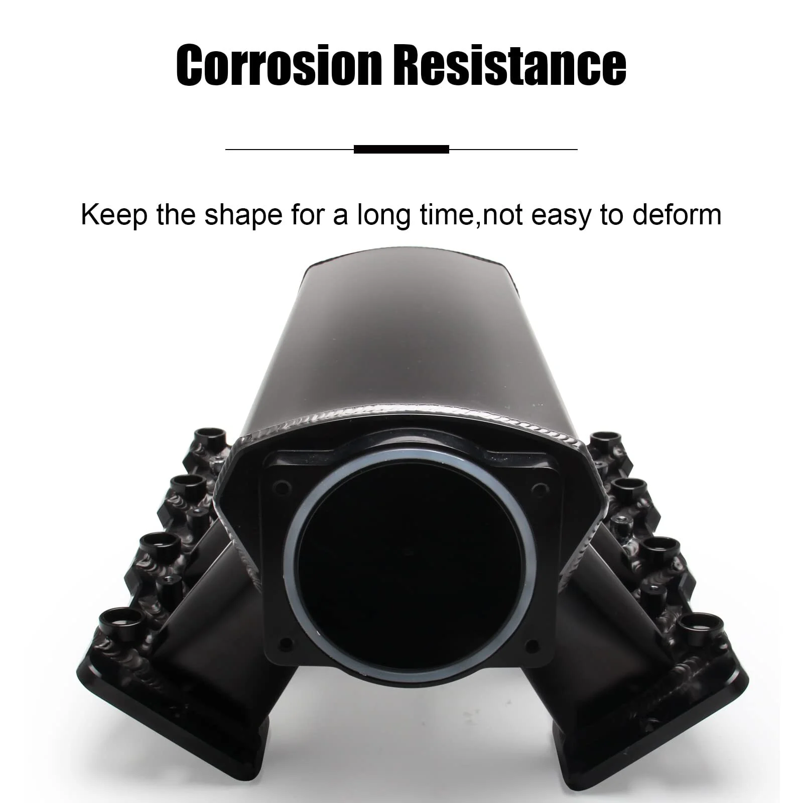 102mm Intake Manifold with Fuel Rails for Chevrolet Chevy GMC Pontiac LS LS1 LS2 LS6 (Black)