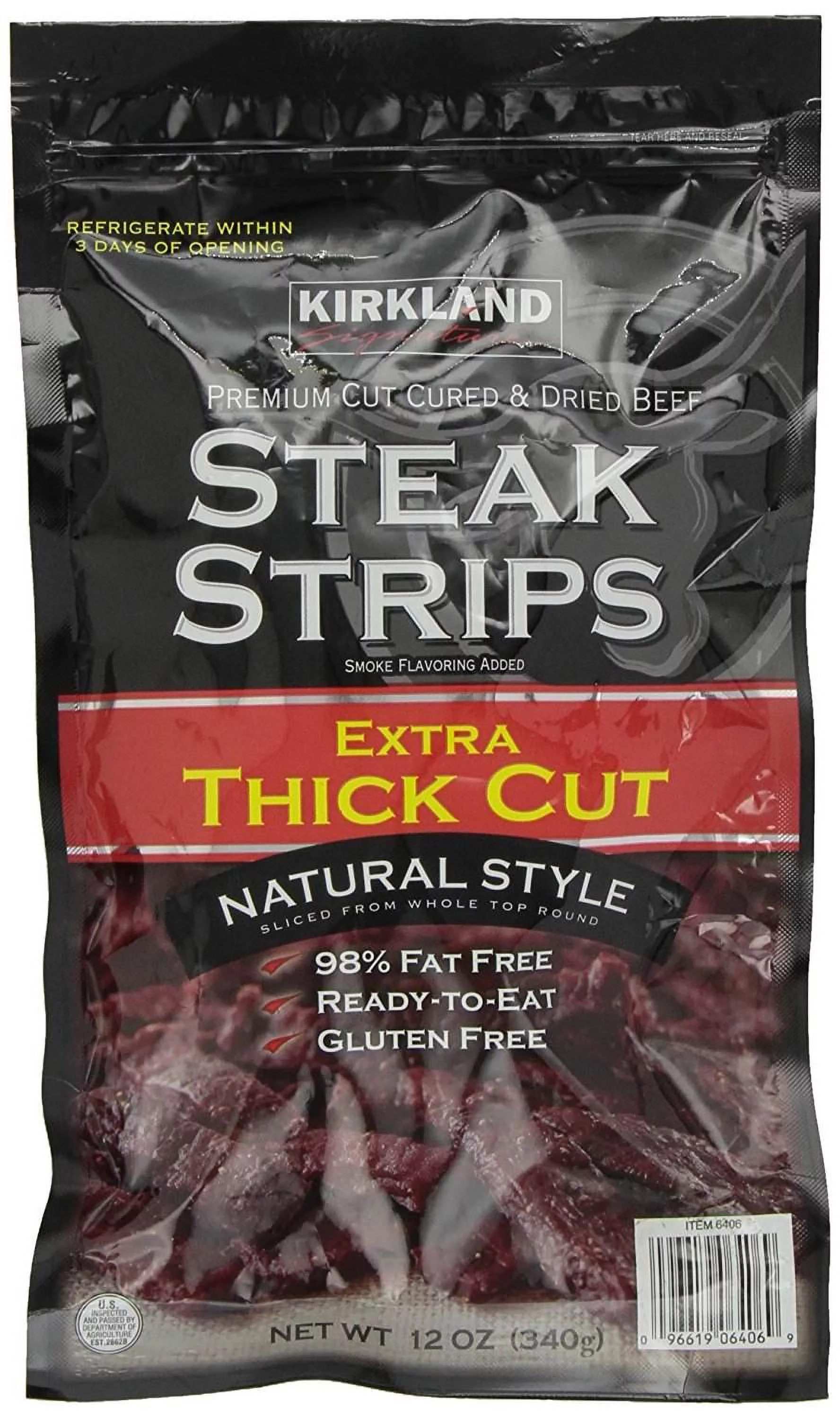 Kirkland Signature Steak Strips Extra Thick Cut, 12 Ounce