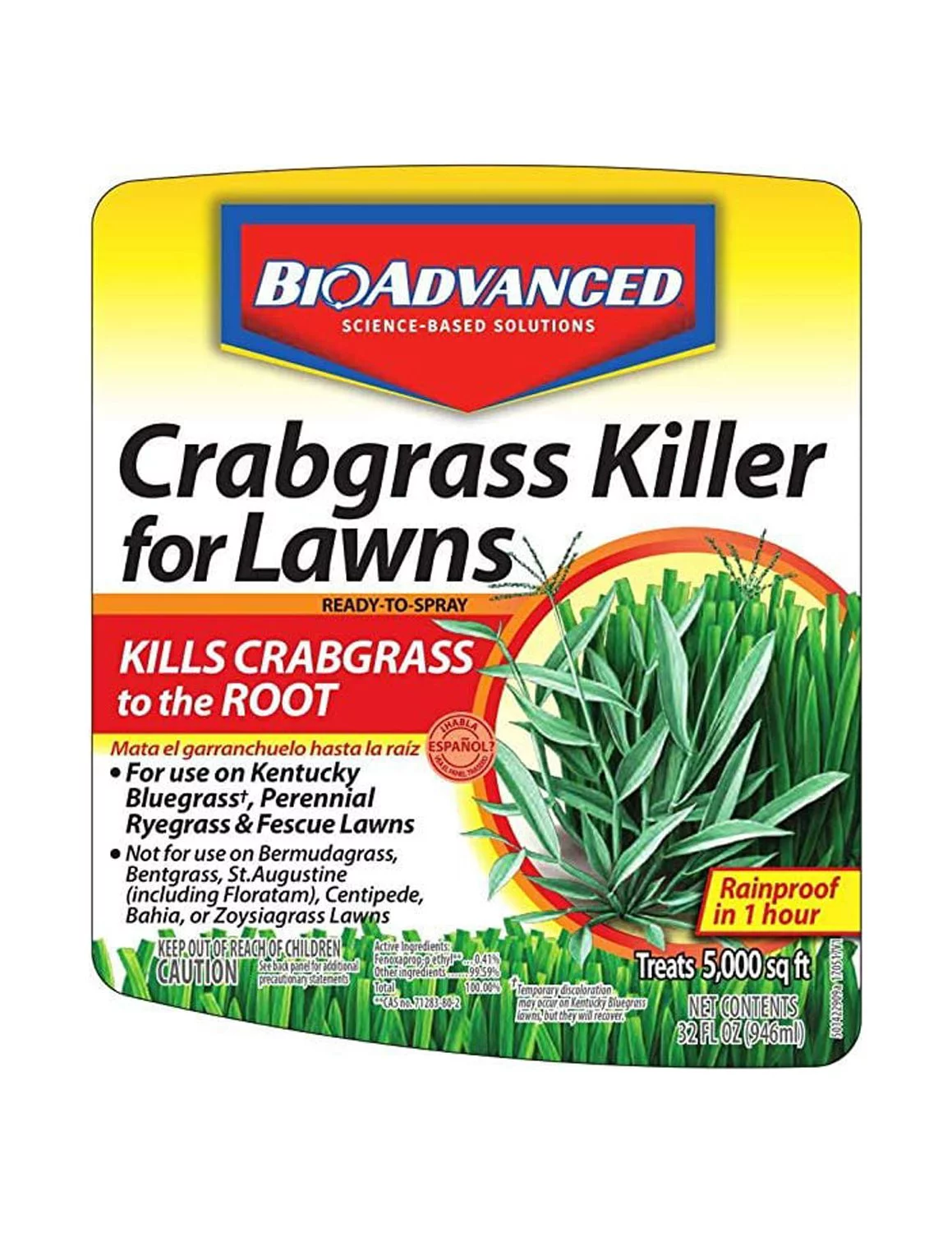 BioAdvanced 704119A Crabgrass Killer RTS Hose-End Concentrate, 32 oz