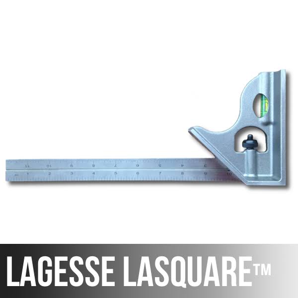 LaSquare 300mm Metric 2 Piece Combination Square / Saddle Square