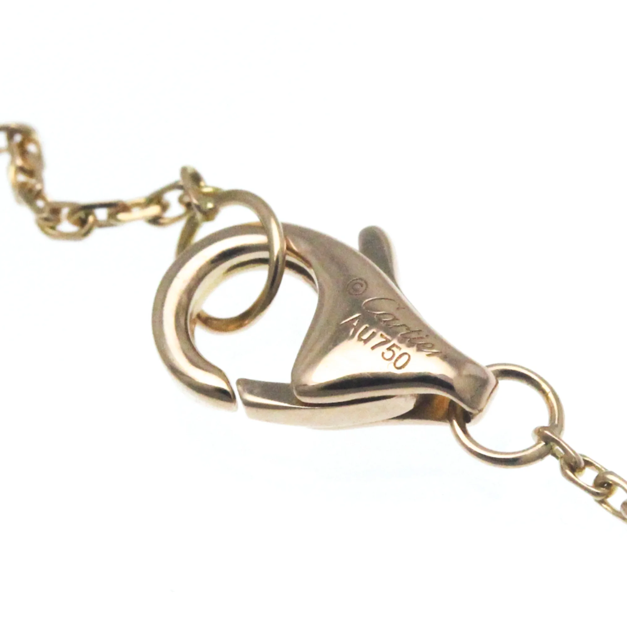 Pre-Owned Cartier Trinity De Cartier B7223500 Pink Gold (18K),White Gold (18K),Yellow Gold (18K) Diamond Men,Women Fashion Pendant Necklace Carat/0.04 (Gold) (Good)