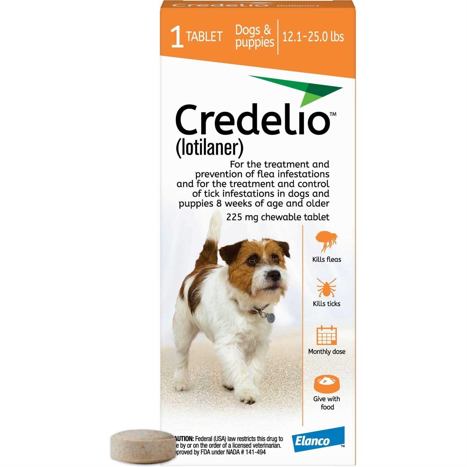 Credelio Chewable Tablet for Dogs 12.1-25 lbs - Pet Supplies online store