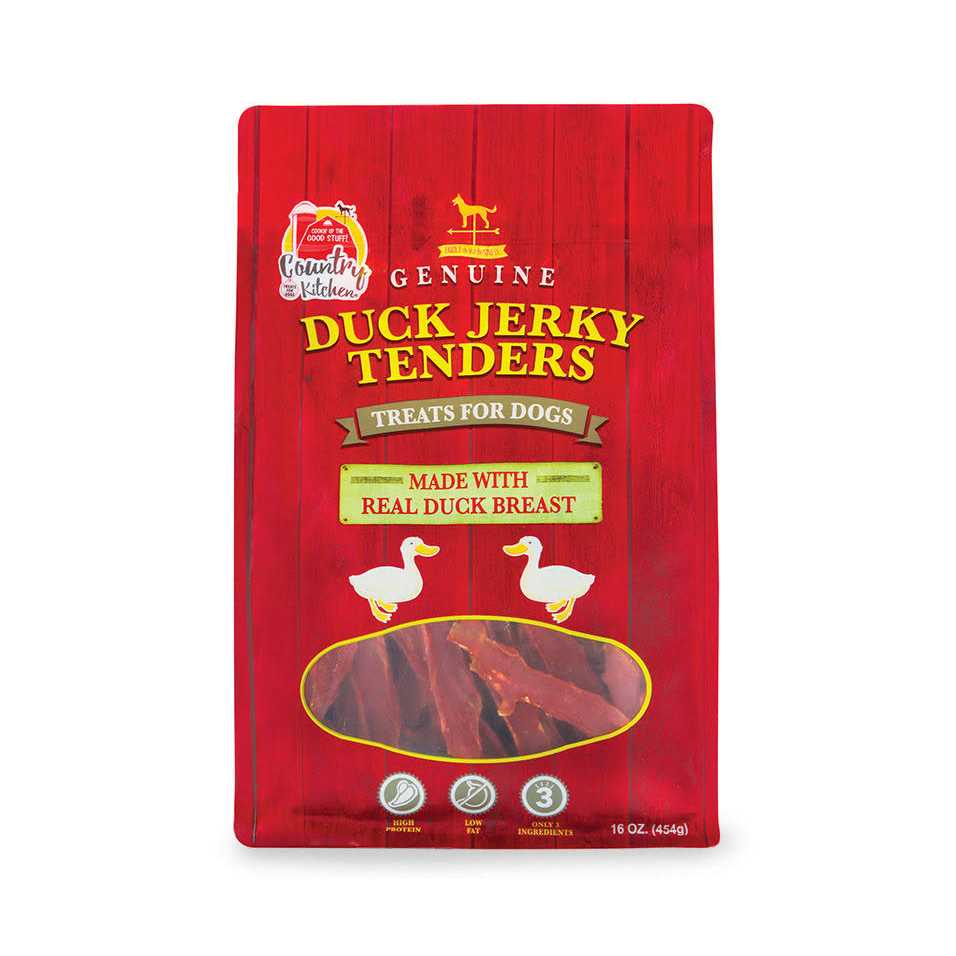 Country Kitchen Duck Jerky Tenders Dog Treats - Pet Supplies online store