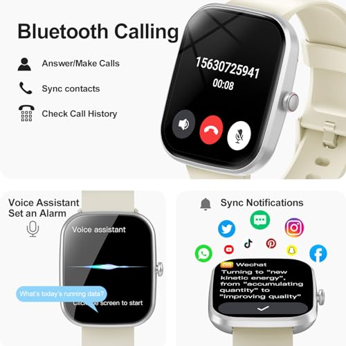 Smart Watch for Men/Women with Call/Text Reminder, Smartwatch 1.91