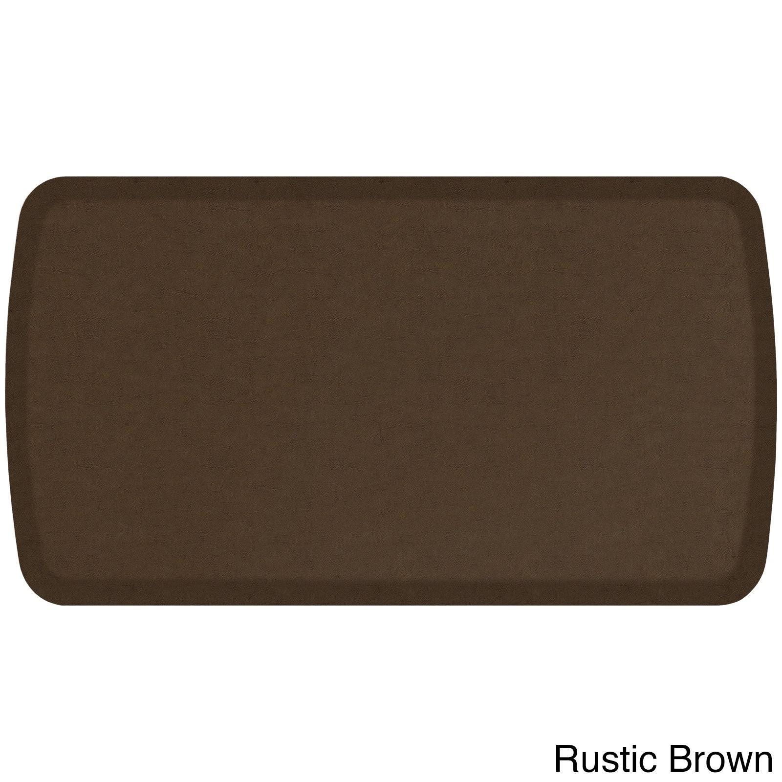 GelPro Comfort Kitchen Mat Anti Fatigue Floor Elite Vintage Leather Rustic Brown