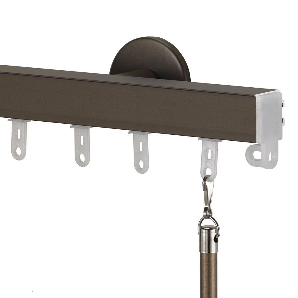 Nexgen Non-Telescoping 120 in. Aluminum Traverse Rod in Bronze