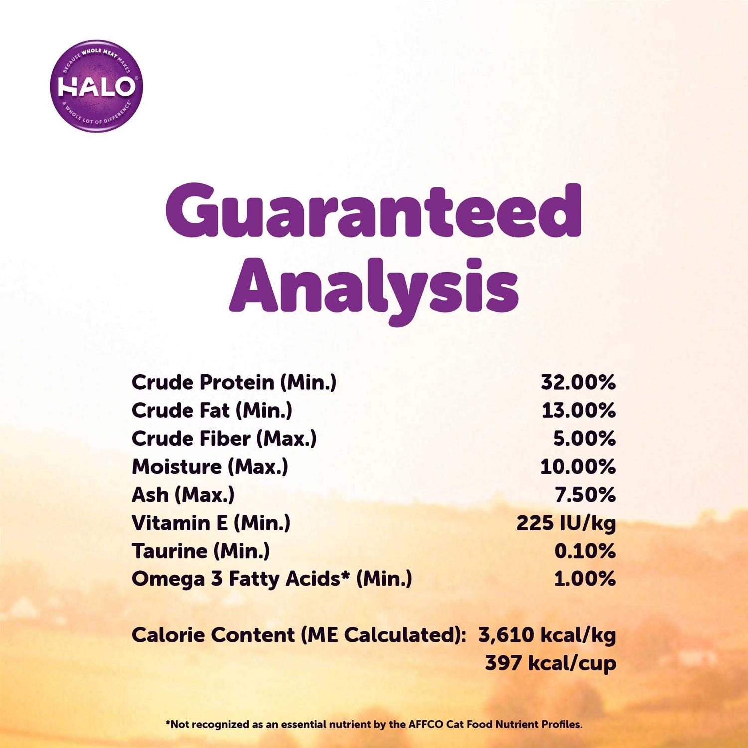 Halo Holistic Chicken & Chicken Liver Recipe Grain-Free Healthy Weight Indoor Cat Dry Cat Food - Pet Supplies online store