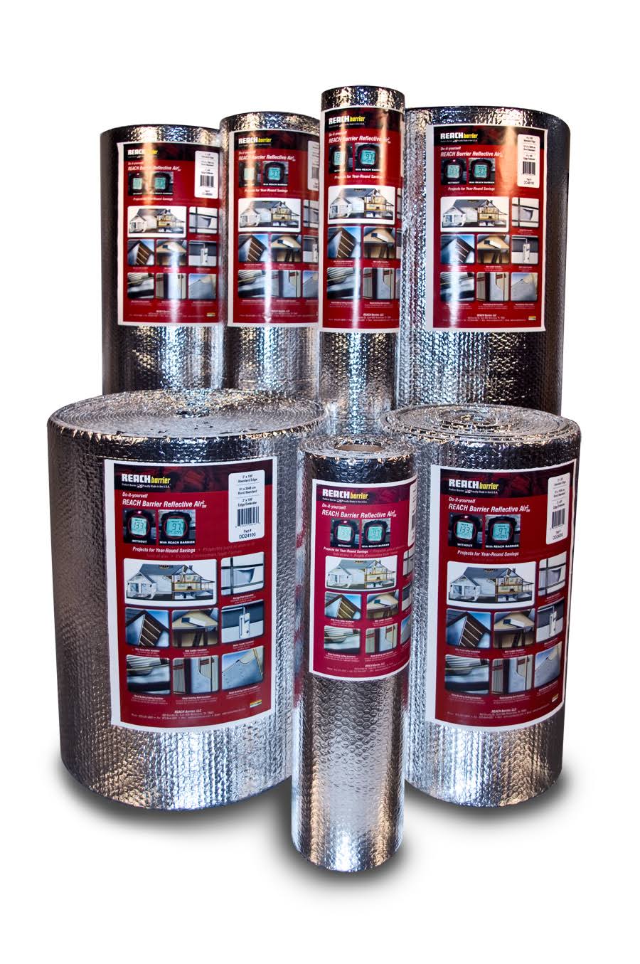 Reach Barrier Dd48100 Air Double Reflective Polyethylene Insulation Roll, 4& x 100&