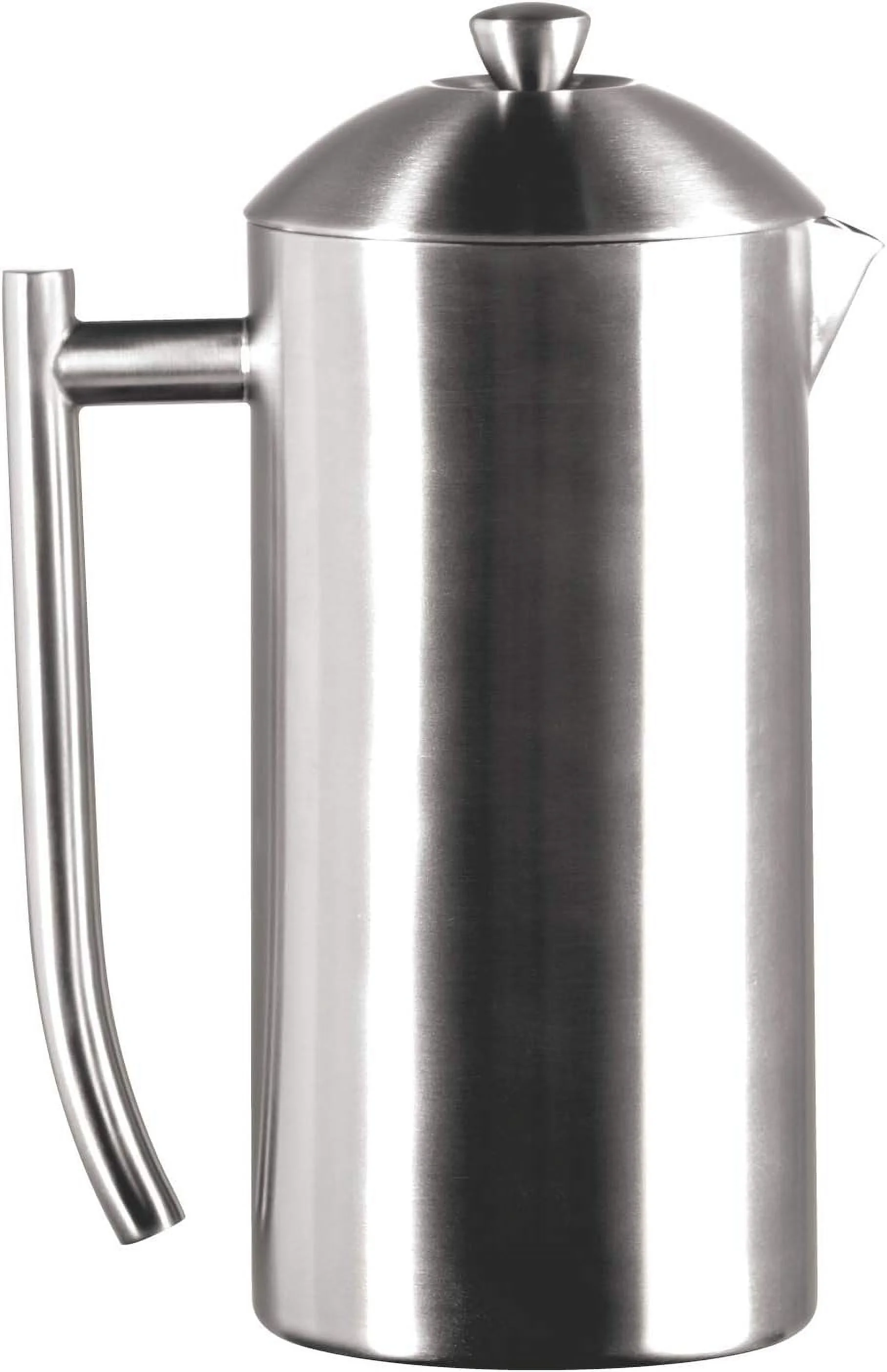 Frieling Double-Walled Stainless-Steel French Press Coffee Maker, Brushed, 17 Ounces