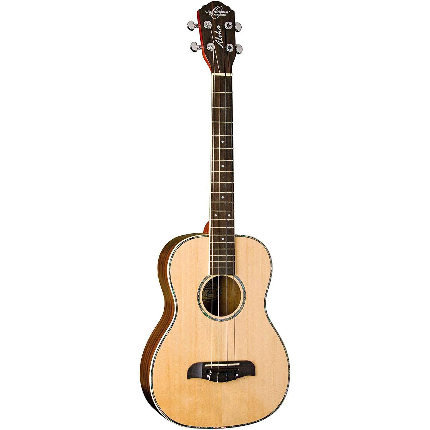 Oscar Schmidt Ou53 Solid Spruce Top Baritone Ukulele