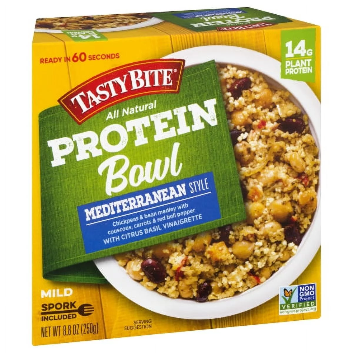 Tasty Bite - Mediterranean Protein Bowl, 8.8oz Pack Of 6