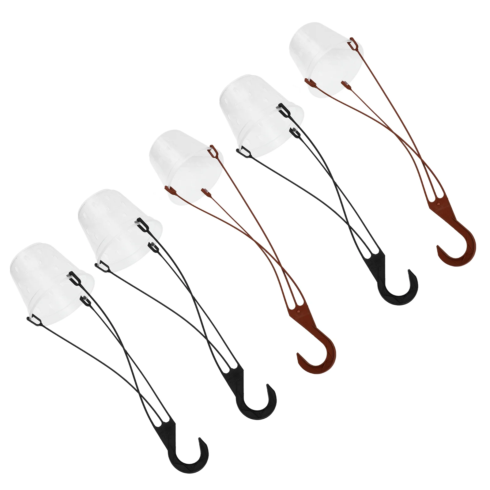 5 Sets Hanging Flower Pot Planter Phalaenopsis PP Material Pots Root Control