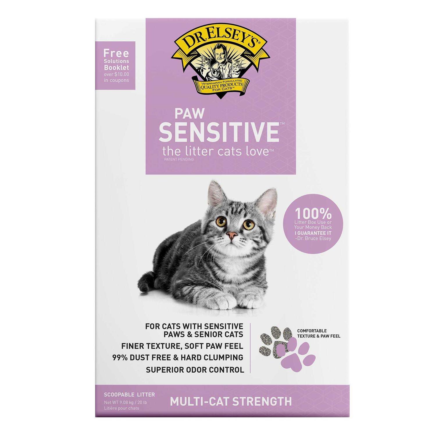 Dr. Elsey's Precious Cat Paw Sensitive Clumping Multi-Cat Clay Litter - Pet Supplies online store