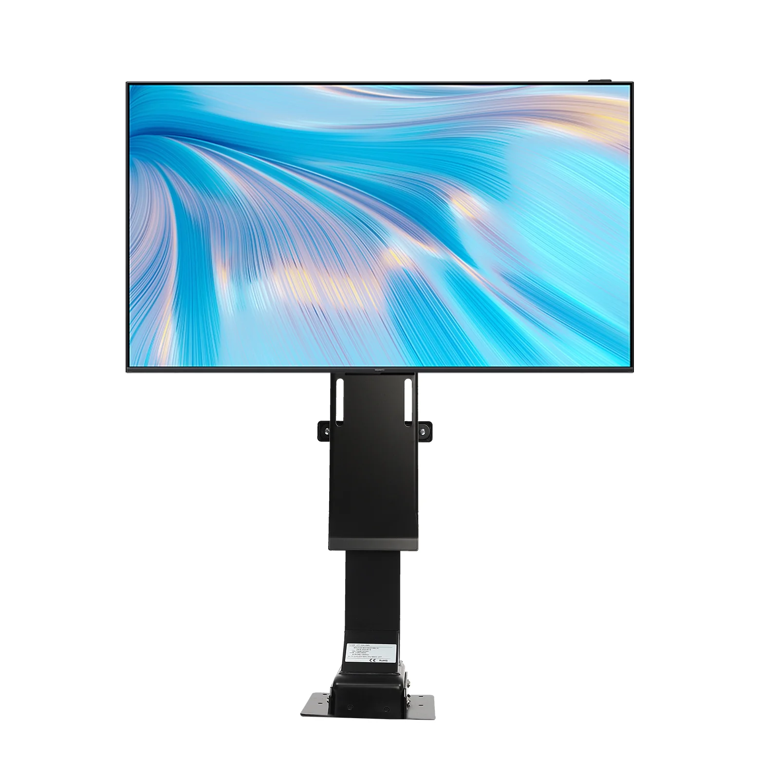 Aiqidi Swivel Motorized TV Lift 3.28Ft Stroke Motorized TV Mount w/Remote, Height Adjustable 32-70in, Load 176.4lb, Swivel L/R 45°