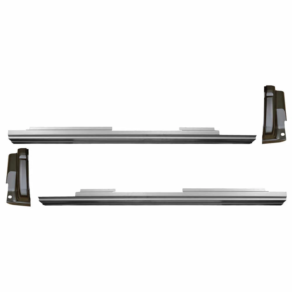 Slip-On Rocker Panel & Cab Corner Kit. Fits 09-14 Ford F150 Pickup Truck Crew Cab
