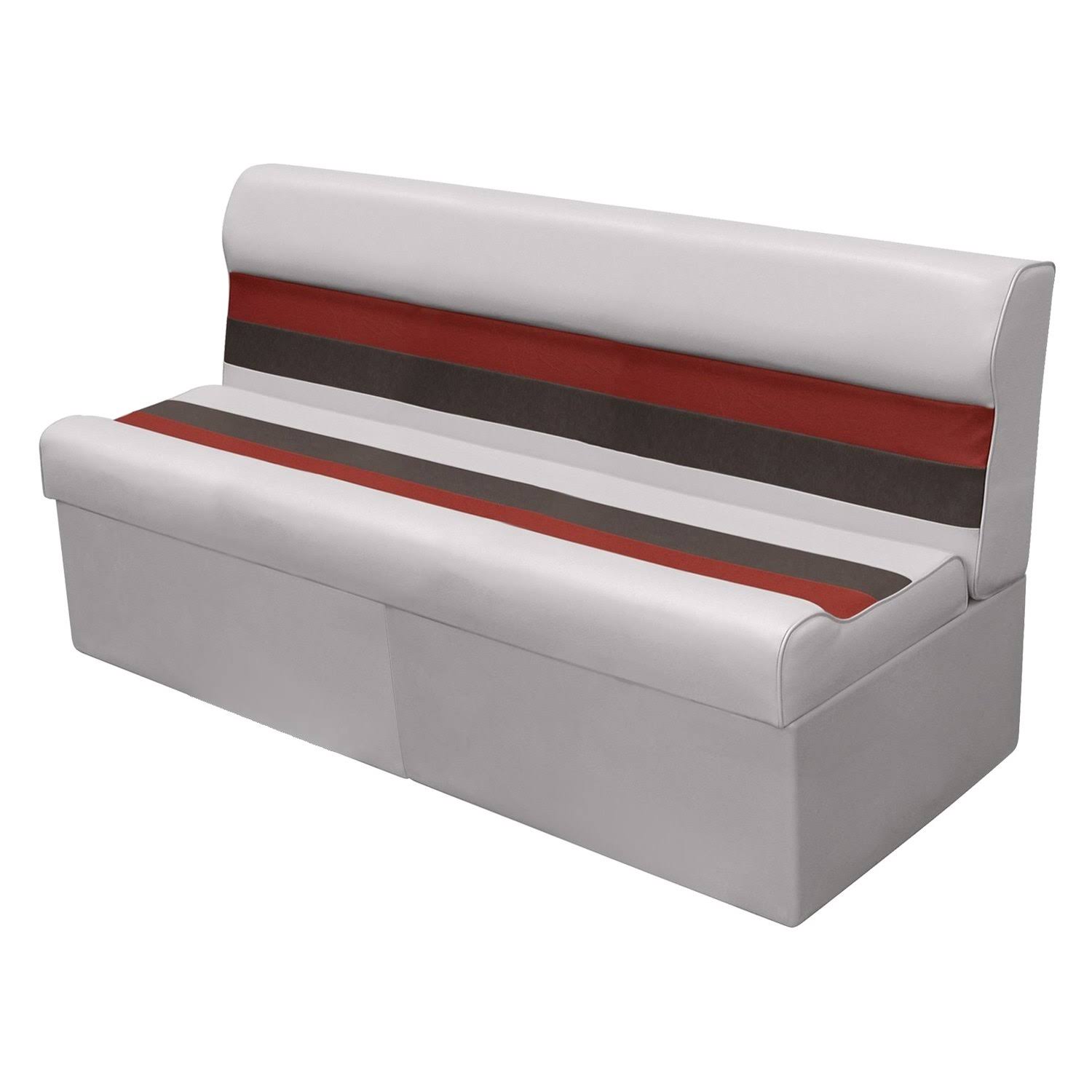 Wise Deluxe Pontoon Bench Seat 55&& - Grey/Red/Charcoal