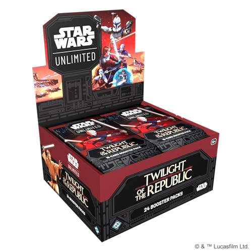 Star Wars: Unlimited TCG Twilight of The Republic Booster Display (Set of 24 Booster Packs) - Trading Card Game for Kids & Adults, Ages 12+, 2+ Players, 20 Min Playtime, Made by Fantasy Flight Games