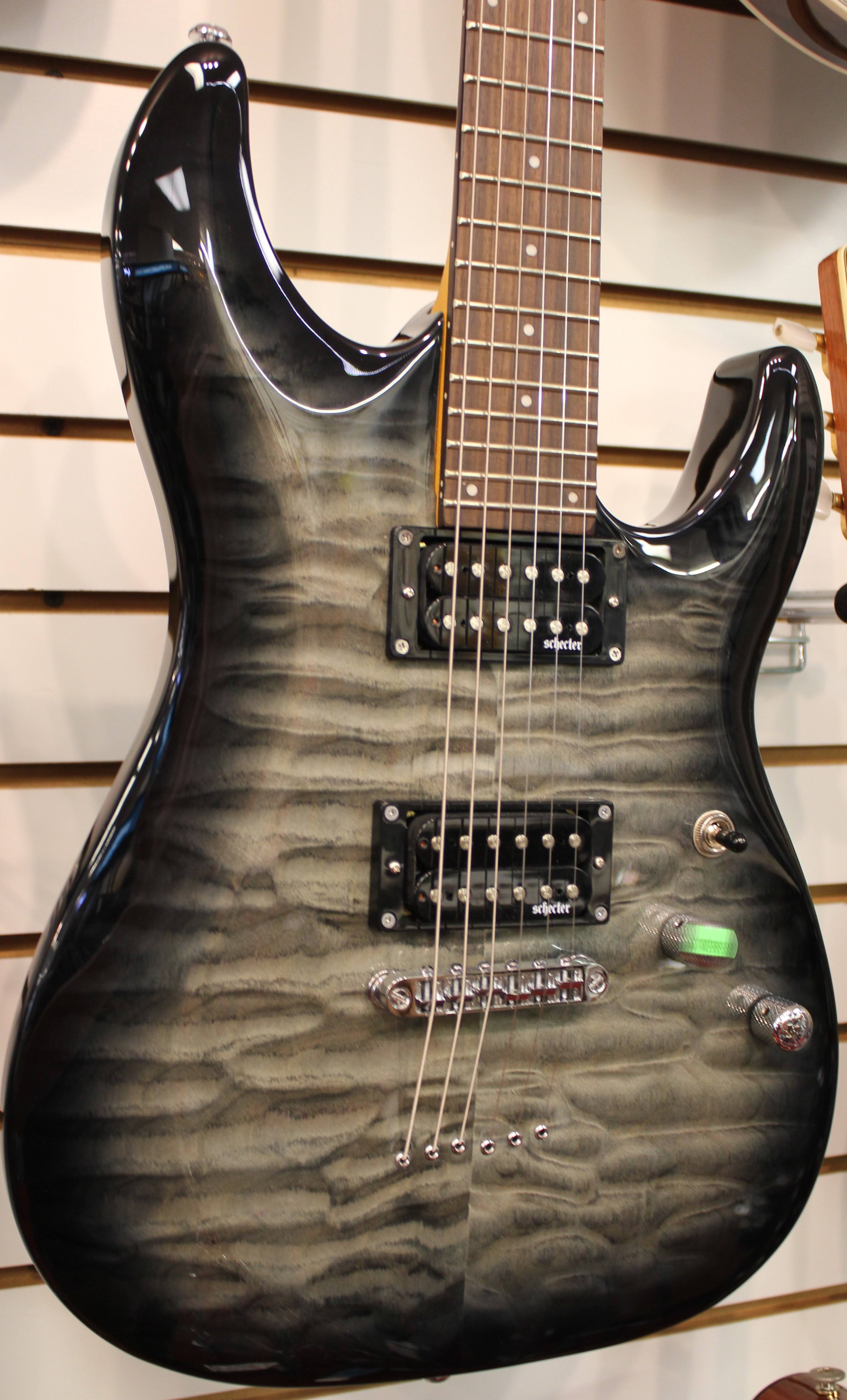 Schecter C-6 Plus Electric Guitar - Charcoal Burst
