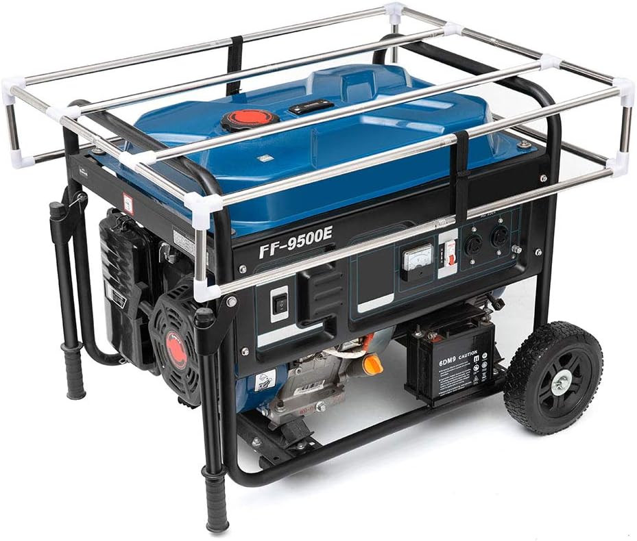 IGAN Generator Tent Running Cover Pro-Max, Ultra Heavy Duty Tarpaulin Enclosure with Windproof Kit, Portable All-Weather Generator Rain Shelter for Most 3500w-12000w generators, Black