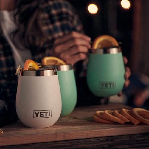 YETI Rambler 10 oz Wine Tumbler, Vacuum Insulated, Stainless Steel with MagSlider Lid, Navy