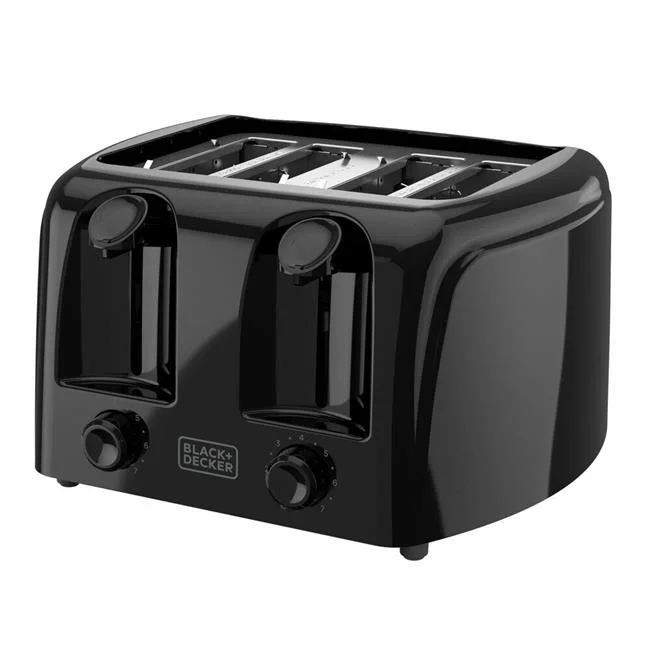 4-Slice Toaster, Black