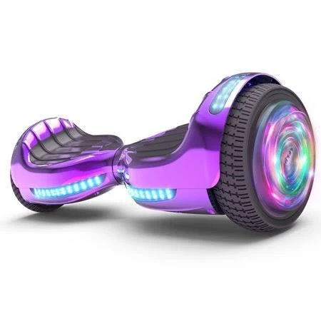Ul2272 Certified Bluetooth 6.5x22 Hoverboard Two Wheel Self Balancing Scooter Chrome Purple