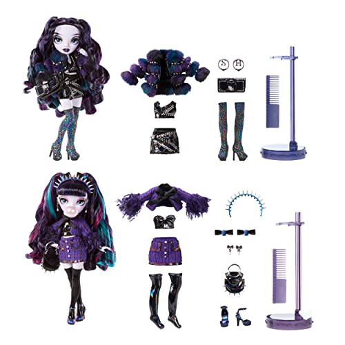 Rainbow High Shadow High Special Edition Twins- 2-Pack Fashion Doll. Purple & Black Designer Outfits with Accessories, Great Gift for Kids 6-12 Years Old & Collectors, Multicolor, 585879