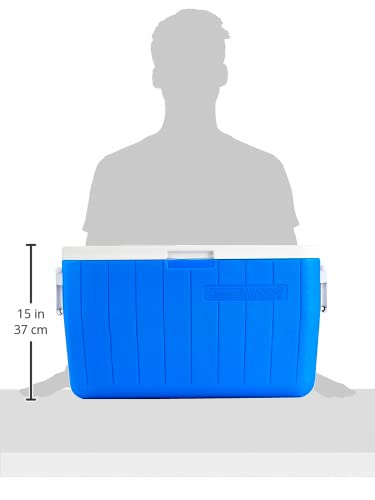 Coleman Chiller 48qt Insulated Portable Cooler with Ice Retention & Heavy-Duty Handles, Made in USA