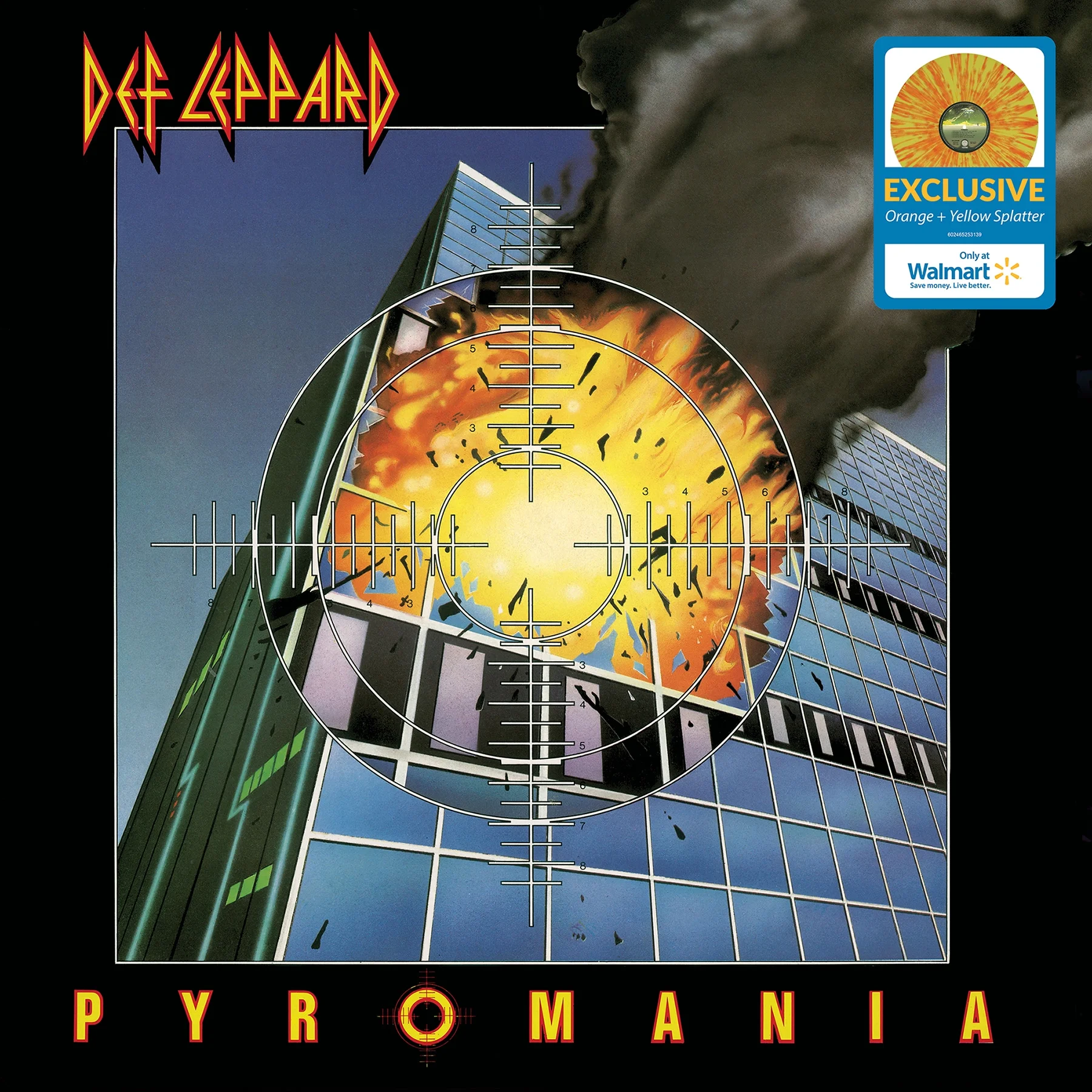 Def Leppard - Pyromania 40th (Walmart Exclusive Orange & Yellow Splatter Vinyl) Rock LP
