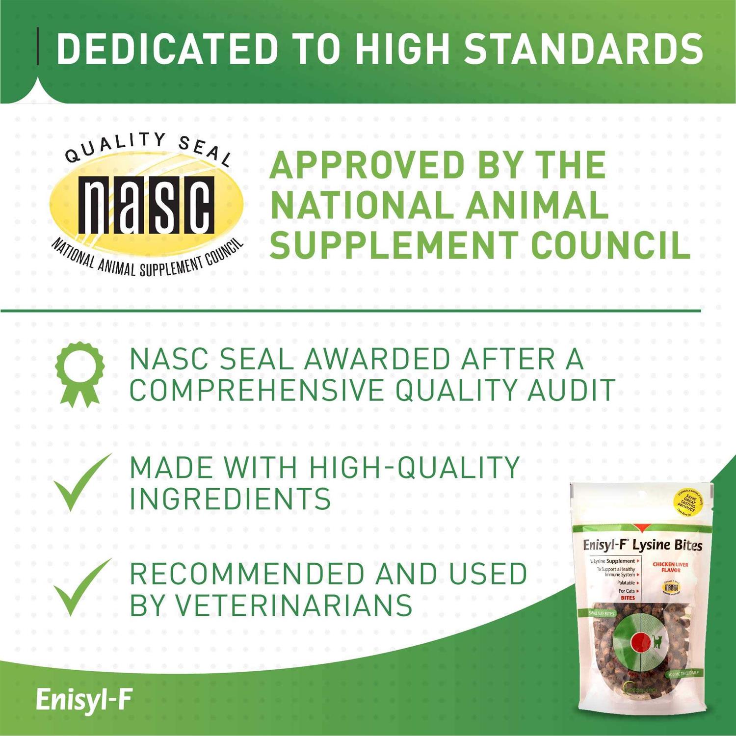 Vetoquinol Enisyl-F Lysine Bites L-Lysine Chews for Cats & Kittens - Pet Supplies online store