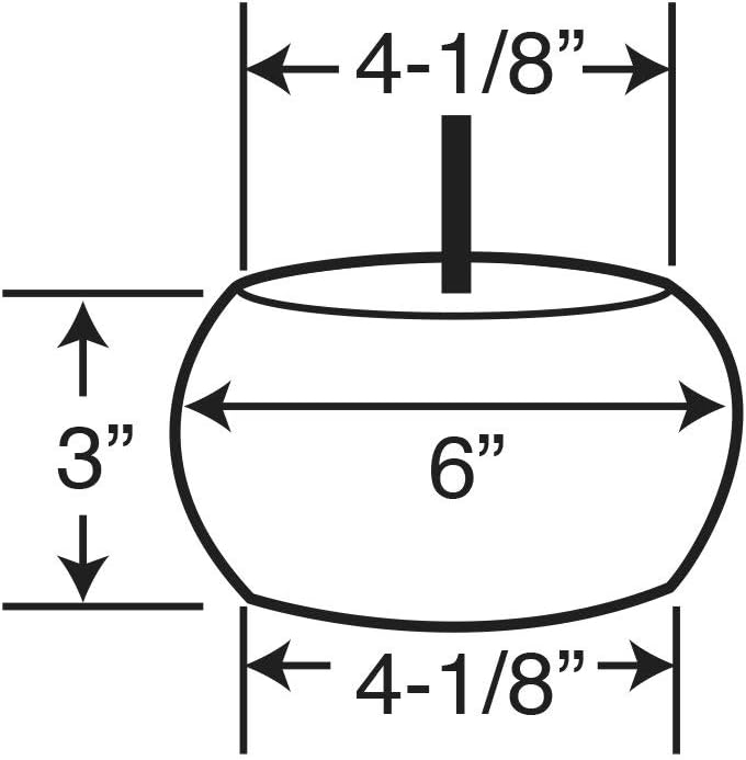 3 in. H x 6 in. Dia Unfinished Solid Hardwood Bun Foot Leg for Furniture | 4 Pack