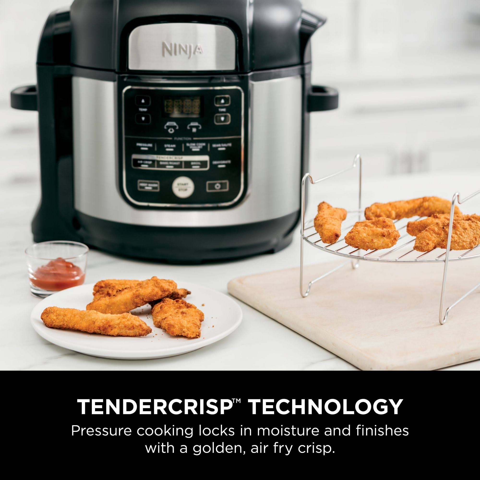 Ninja Foodi 10-in-1 8 Quart XL Pressure Cooker Air Fryer Multicooker, Stainless, os405